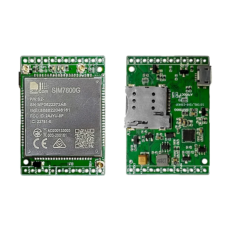 Simcom sim7600g global-band LTE-FDD/LTE-TDD/hspa umts/edge/gprs/gsm modul entwicklungs board sim7600g lte cat1 gnss