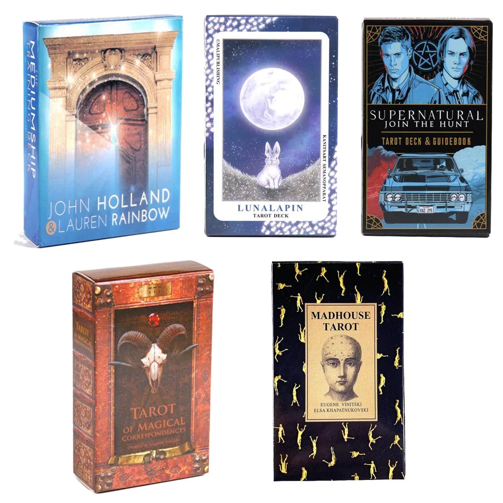 All English madhouse Tarot Desk Card Oracle john holland laured rainbow Divination Game Deck Party Astrology Cards for adults