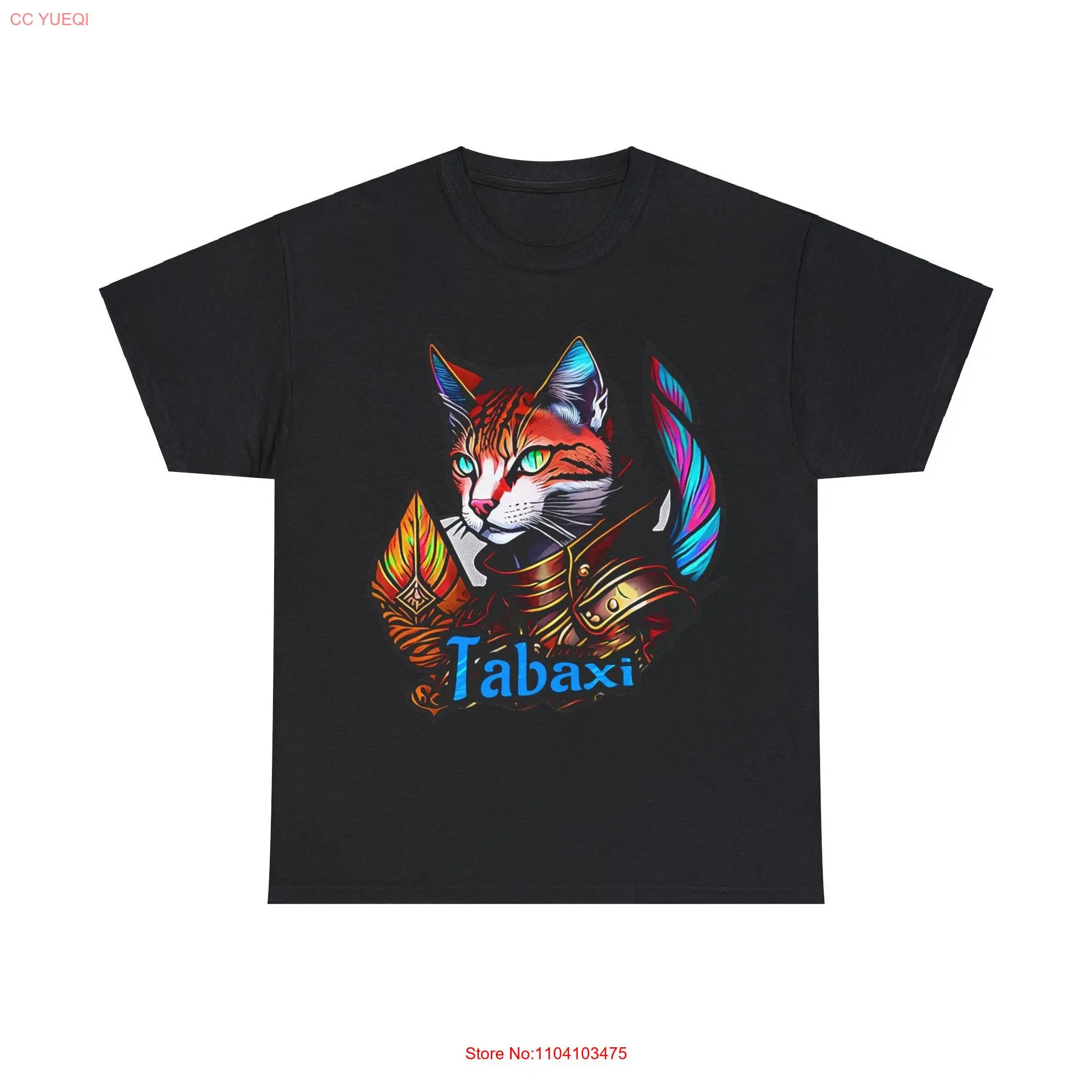 Tabaxi Paladin RPG Fantasy DnD Character Cotton T Shirt long or short sleeves