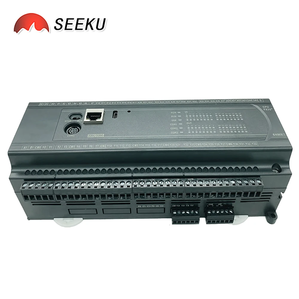 FX3U 40 44 60 64 MR MT MRT 5CH 0-10V مدخل تناظري RS485 MODBUS مدخل مستشعر الوزن ضبط ذاتي NTC 10K إيثرنت