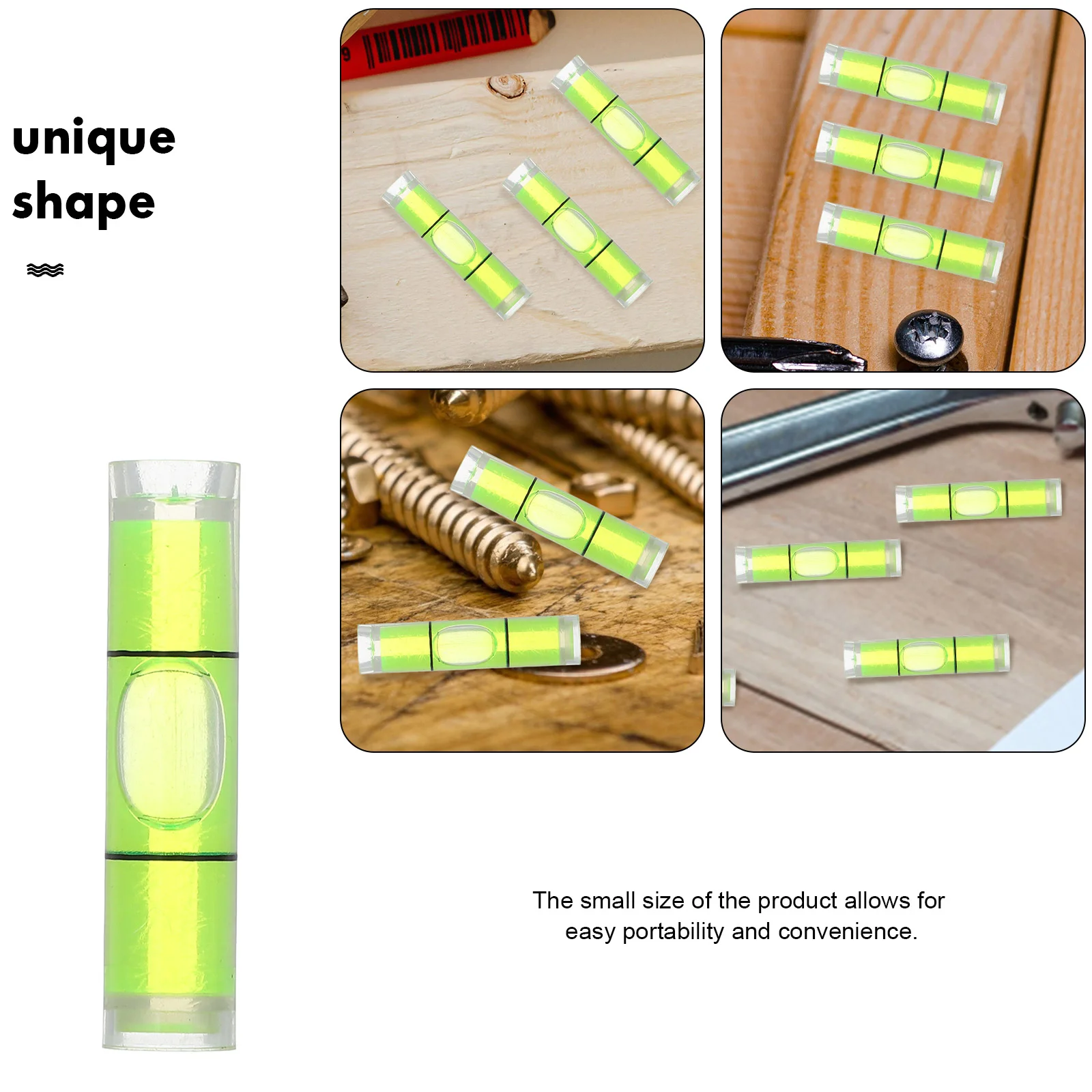 50 Pcs Mini Level Spirit Tool Horizontal Ruler Picture Hanging Bubble Small Rulers Round Frame