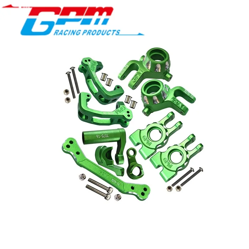 GPM SLE19212248 ALUMINUM 7075-T6 FRONT C HUBS + FRONT + REAR KNUCKLE ARMS + STEERING ASSEMBLY+STEERING PLATE COMBO SE RC Upgrade