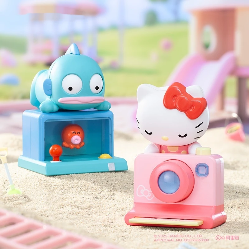 سانريو مرحبا كيتي لعبة عقارب الساعة صندوق أعمى كورومي سينامورول Pochacco Hangyodun الاتجاه لعبة سطح المكتب حلية الأطفال هدية عيد ميلاد