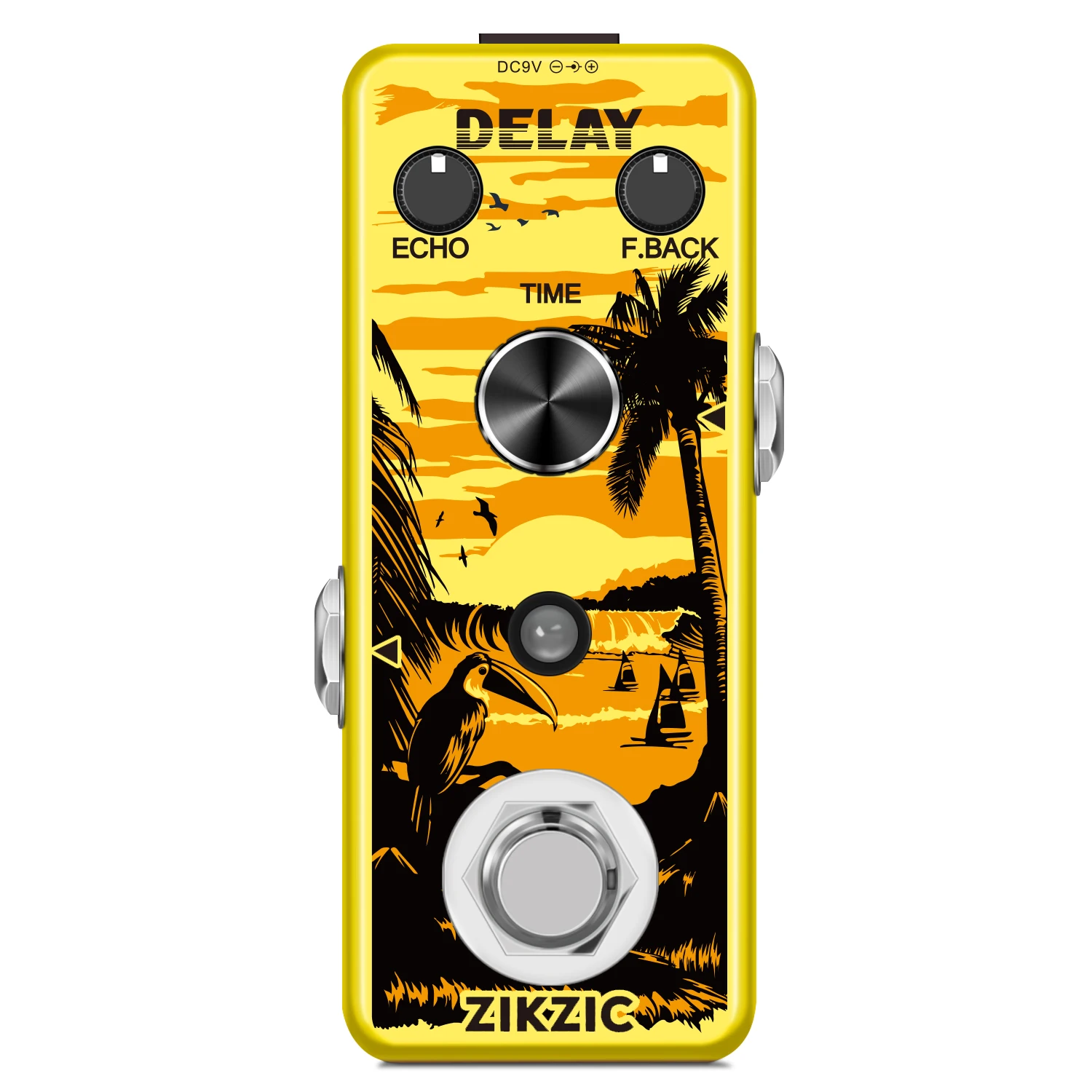 Zikzic LEF-314 Guitar Delay Pedal Analog Delay Guitar Effect Pedal Switching, Fully Vintage Delay True Bypass