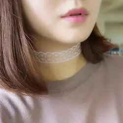 Women Gift Gothic Punk Retro Bohomian Lace Collar Choker Charm Necklace Jewelry Cosplay Gothic Collar Necklace