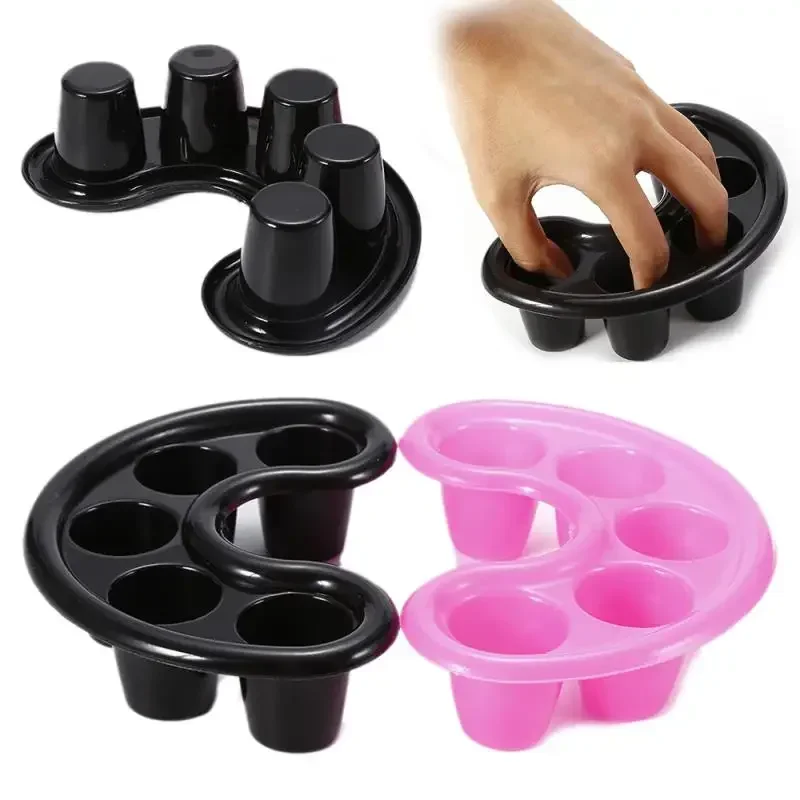 Cuenco para remojo de uñas, cuenco portátil, ergonómico, práctico para quitar cutículas, para salón de manicura, innovador, resistente al acetona