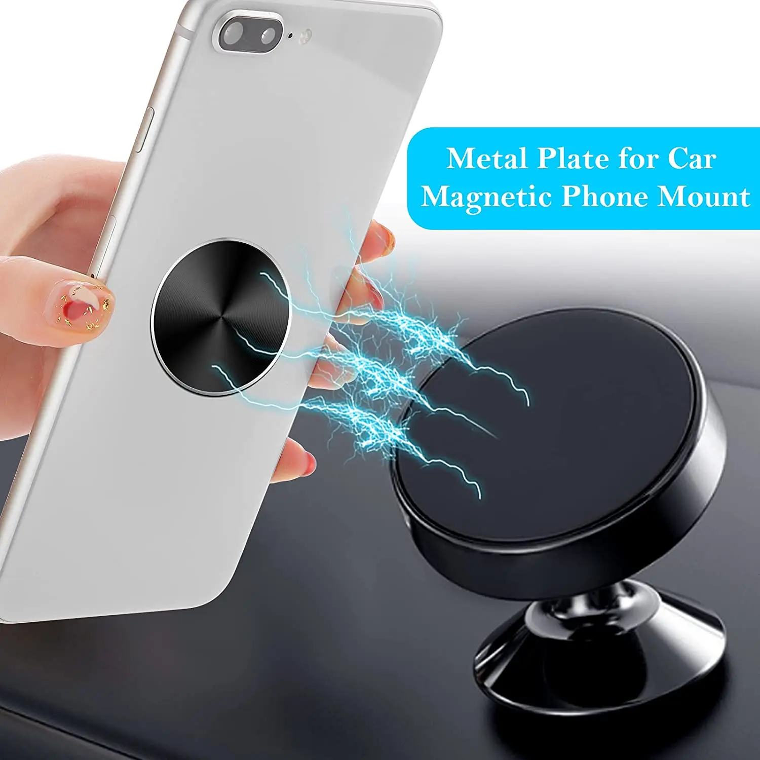 Universal Metal Plate Disk For Magnet Car Phone Holder iron Sheet Sticker For Not Magnetic Mobile Phone Holder Car Stand Mount