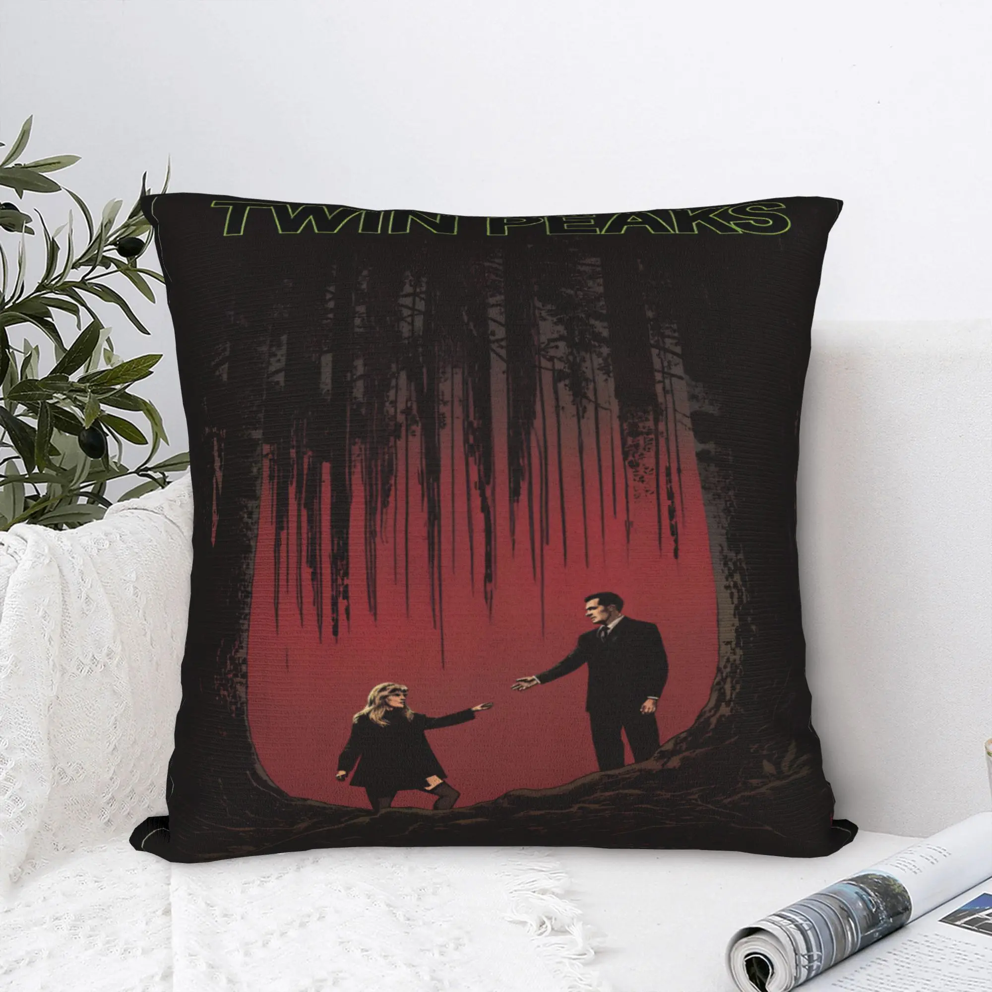 Twin Peaks F-Fire Walk Me  Pillow Case  Soft Pillow Cover Novelty Pillowcases For Living Room Bed Chair
