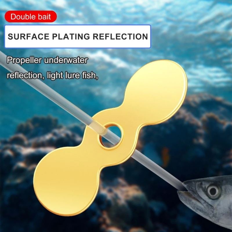 

50Pieces Fishing Propeller Slices Propeller Sequins Thicken Fly Tying Materials Fishing Lures Making Fly Propellers Set