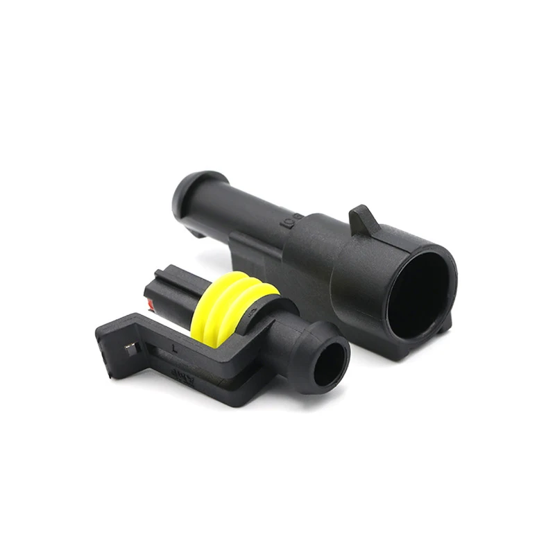 20/50/100 juegos conector impermeable AMP 1/2/3/4/5/6 pines 12A IP68 conector eléctrico automotriz con terminales para camión/coche 4