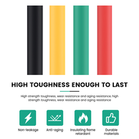 M05K 328Pcs Cable Heat Shrink Tubing Sleeve Wire Wrap Tube 2:1 Assortment Kit