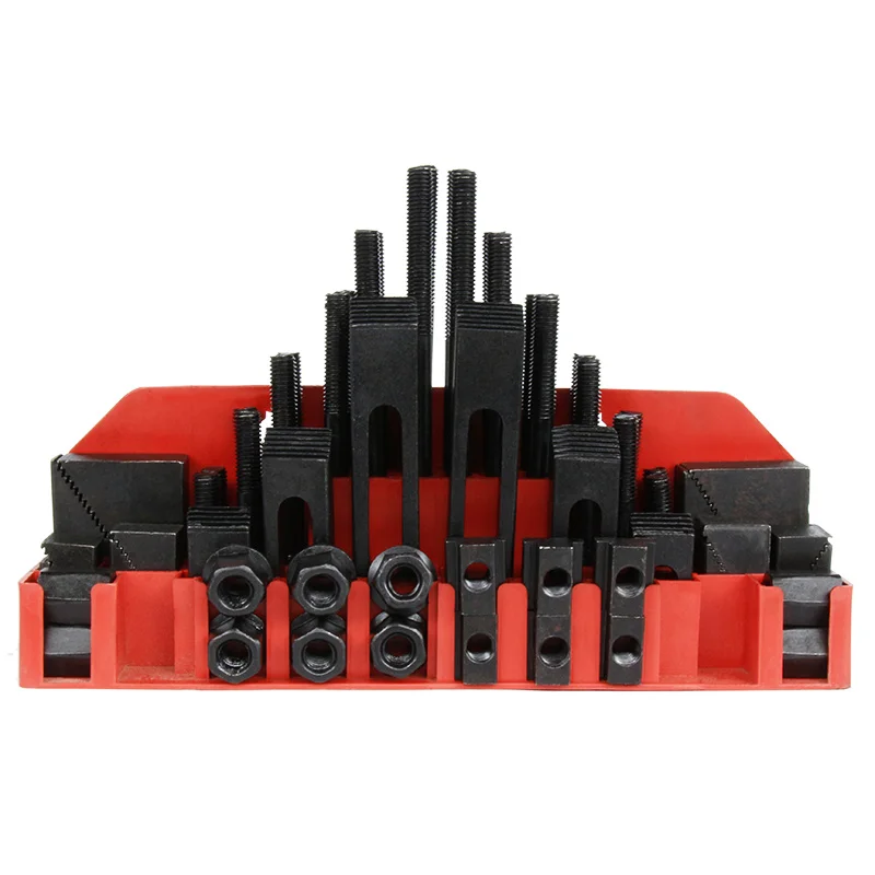 

Combination pressing plate M12 milling machine accessories set pressing plate 58 pieces combined hardening