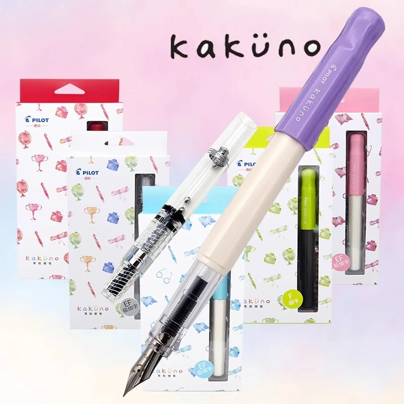 

Japanese Student Stationery PILOT KaKuno Transparent Pen School Practice FKA-1SR Blinking Smile Beginner Pen Classic Good Pen