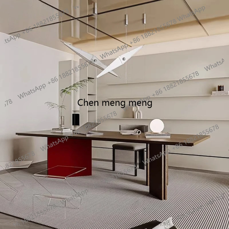 

Итальянский минималистичный дизайнерский стол премиум-класса для учебы и работы, компьютерный стол, офисные столы и рабочие станции, складной стол, офисные столы.