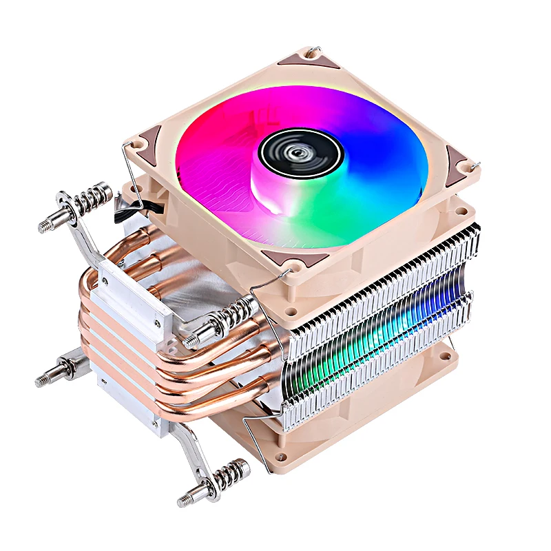 XUANFENG Computer Cooler Processor Air Cooling 4 Heat Pipe 90mm 4 pin/PWM CPU Fan Compatible LGA 2011 2066 x99 E5 1200 115x 1700