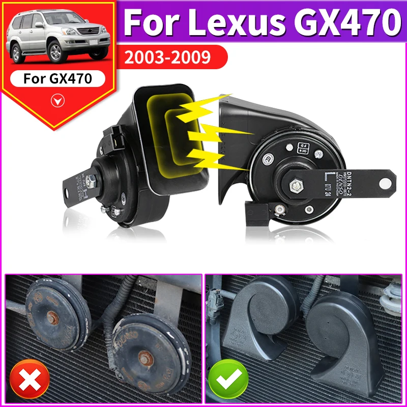 

For 2003-2009 Lexus GX 470 GX470 2008 2007 2006 2005 2004 Modified Accessories Tweeter Snail Sound Horn Parts Upgrade Body Kit