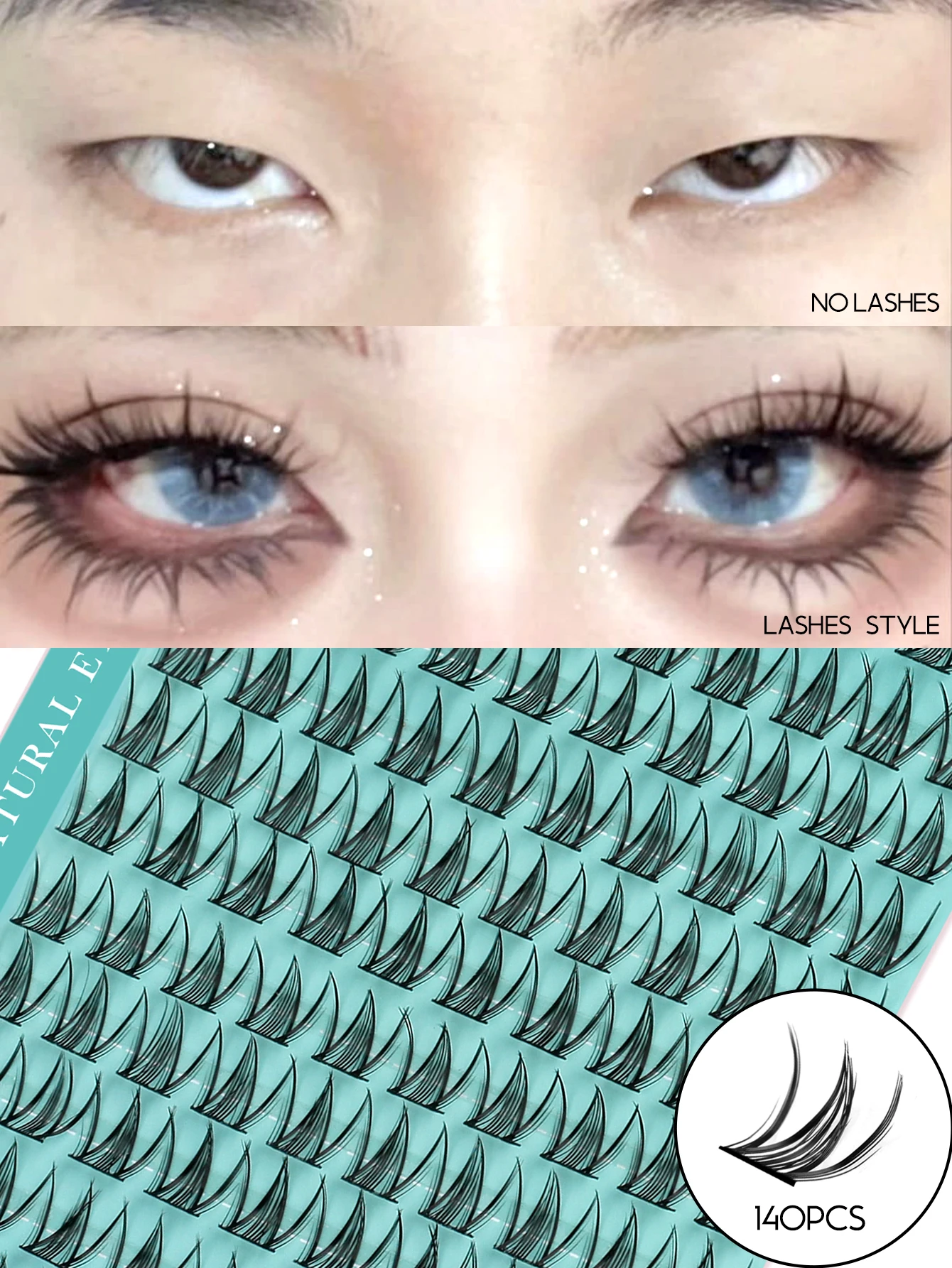 GROINNEYA DIY ラッシュキット 10-18 ミリメートルマンガまつげ混合トレイラッシュクラスター個別まつげキットラッシュボンド DIY まつげ