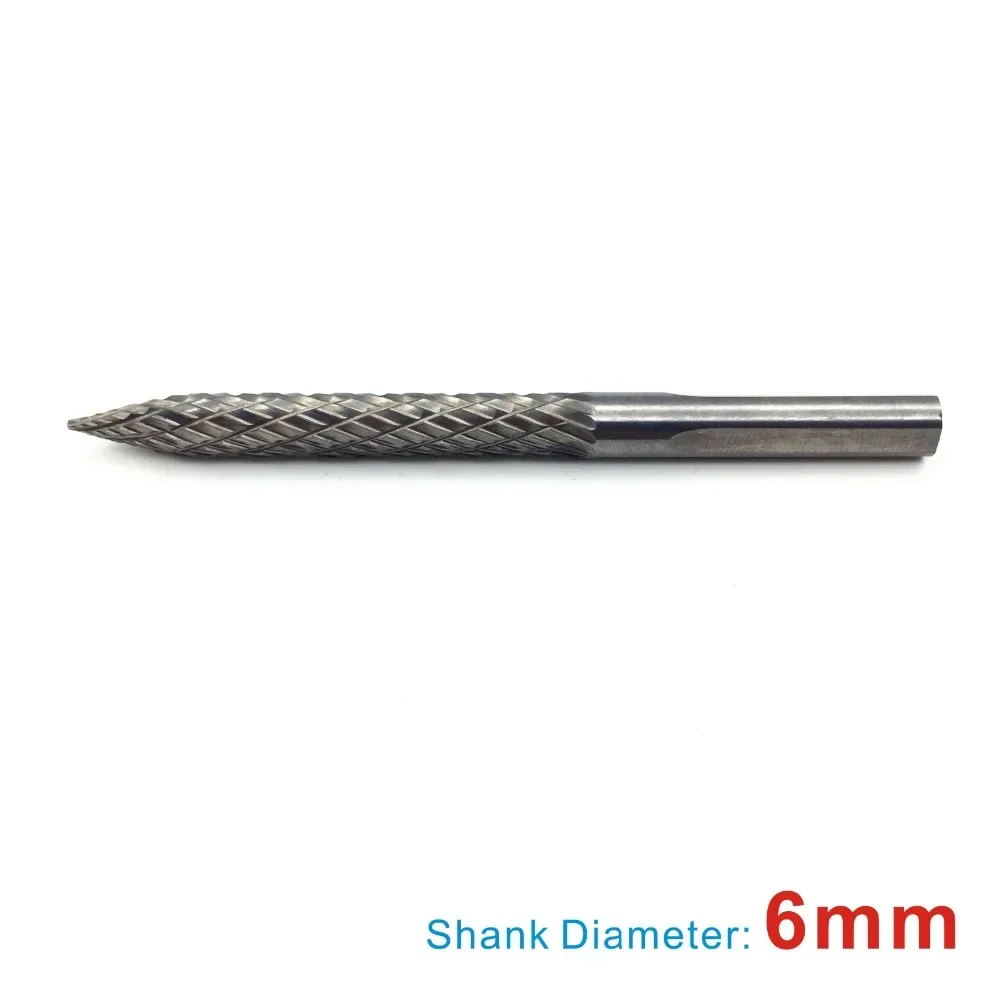 Super Hard Solid Carbide Cutter Rotary Burrs Carbon Steel Pneumatic Drill Bit Patch Plug Repair Garage Tool Tire Repair Kit 1pc