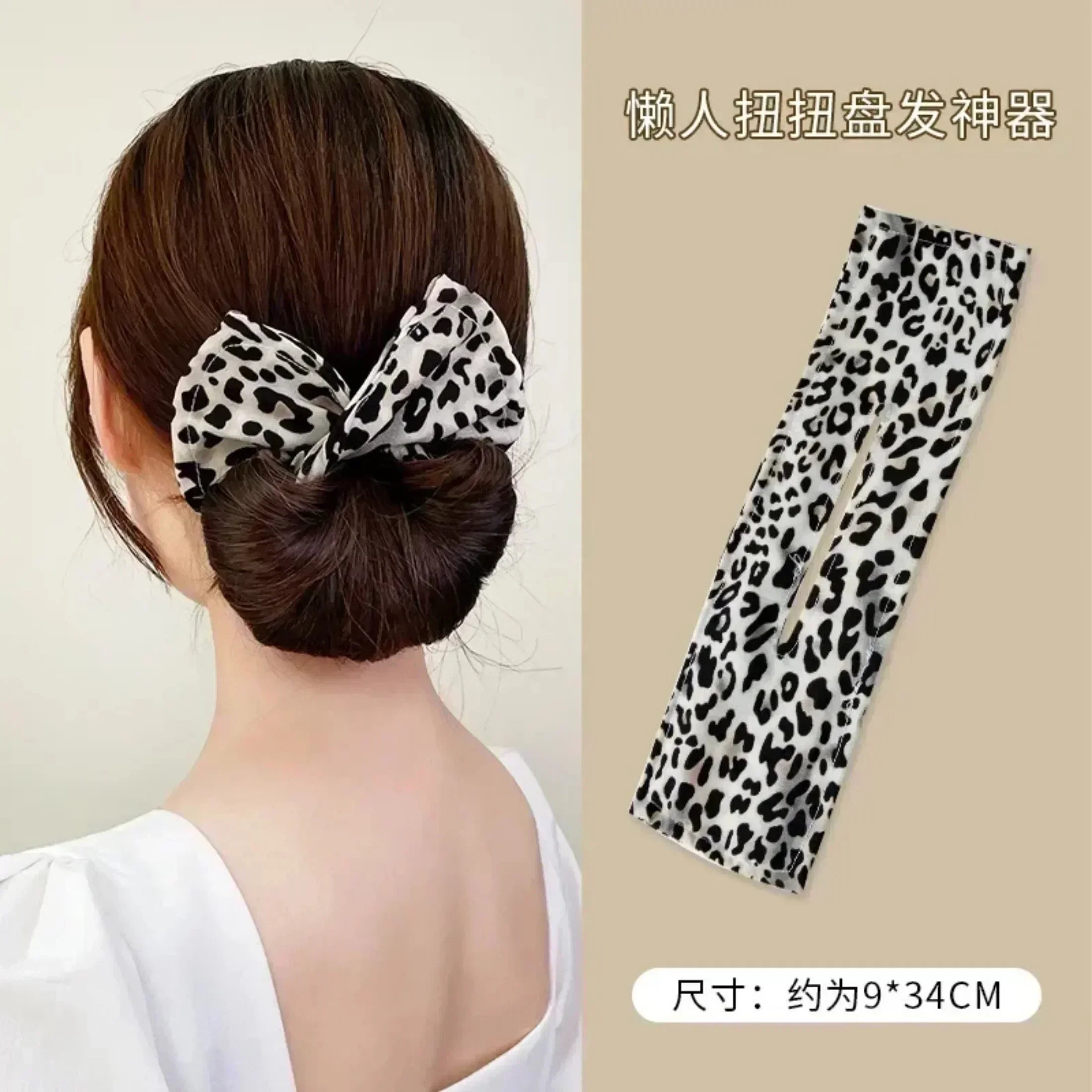 Women\'s Bow-shaped Hairpin Device Sweet and Lovely Hairpin Fast Hair Bun Hair Styling Tools Braid Hair Accessories