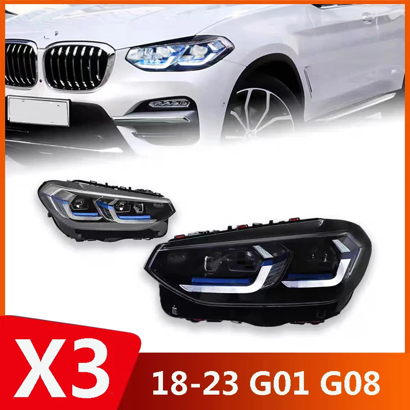 

Подходит для BMW X3 G01 G08 2018-2023 годов выпуска, для замены лазерных фар на новые с динамическими ДХО и указателями поворота.