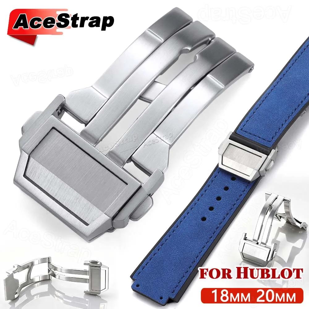 20mm 22mm Stainless Steel Watch Buckle for Hublot Big Bang Classic Fusion Watch Strap Clasp Replacement Band Button Repair Tools