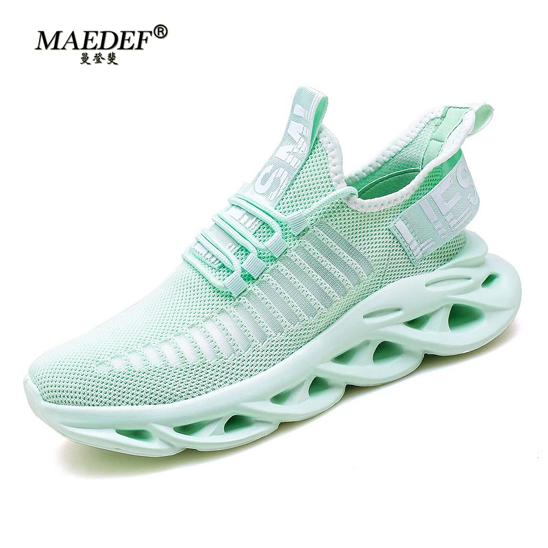 

MAEDEF Men Sneakers Breathable Mens Sports Running Brown Walking Shoes Women's Casual Shock-absorption Sneakers Male Masculino