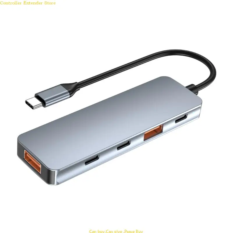 

USB C Hub, 10Gbps USB3.2 Splitter with 2 USB3.2 Port and 3 USB C Port, Fast Speed USB C Multiport Adapter