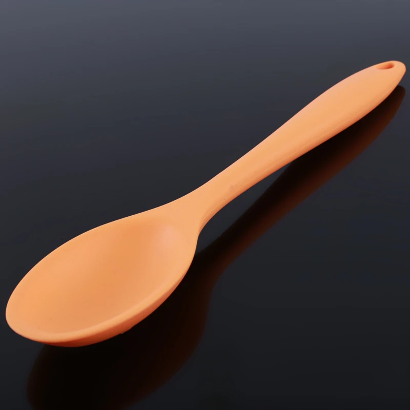 1 PC  Silicone Mixing Spoon Nonstick Cooking Spoon Kicthen Spoon Baking Spoon for Cooking Stirring, Mixing and Serving