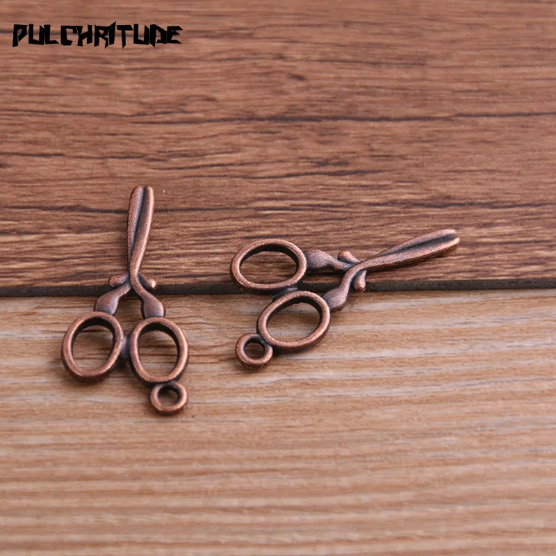 20pcs 14*29mm New Three Color Scissor Charms Pendants For DIY Jewelry Handmade Making Accessorie