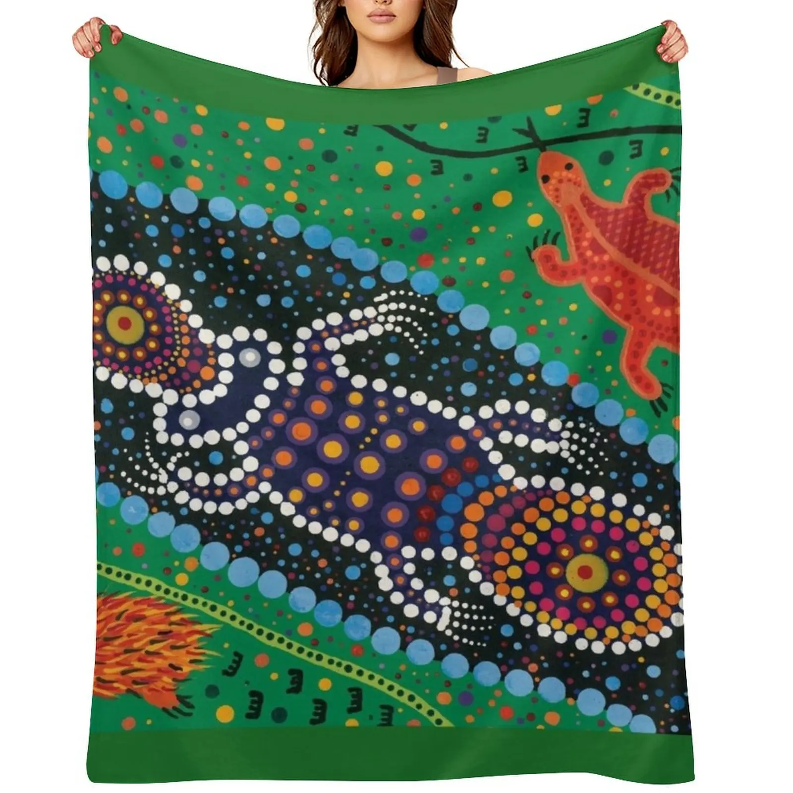 

River Life Throw Blanket For Decorative Sofa bed plaid Winter beds anime Blankets