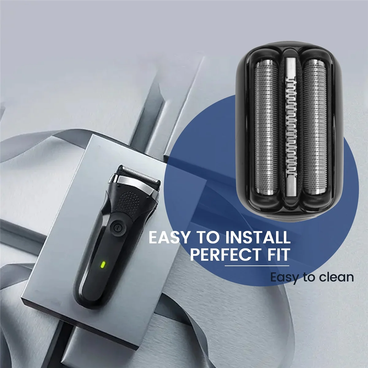 AT77 21B Shaver Replacement Head for Braun Series 3 Electric Razors 301S,310S,320S,330S,340S,360S,3010S,3020S,3030S,3040