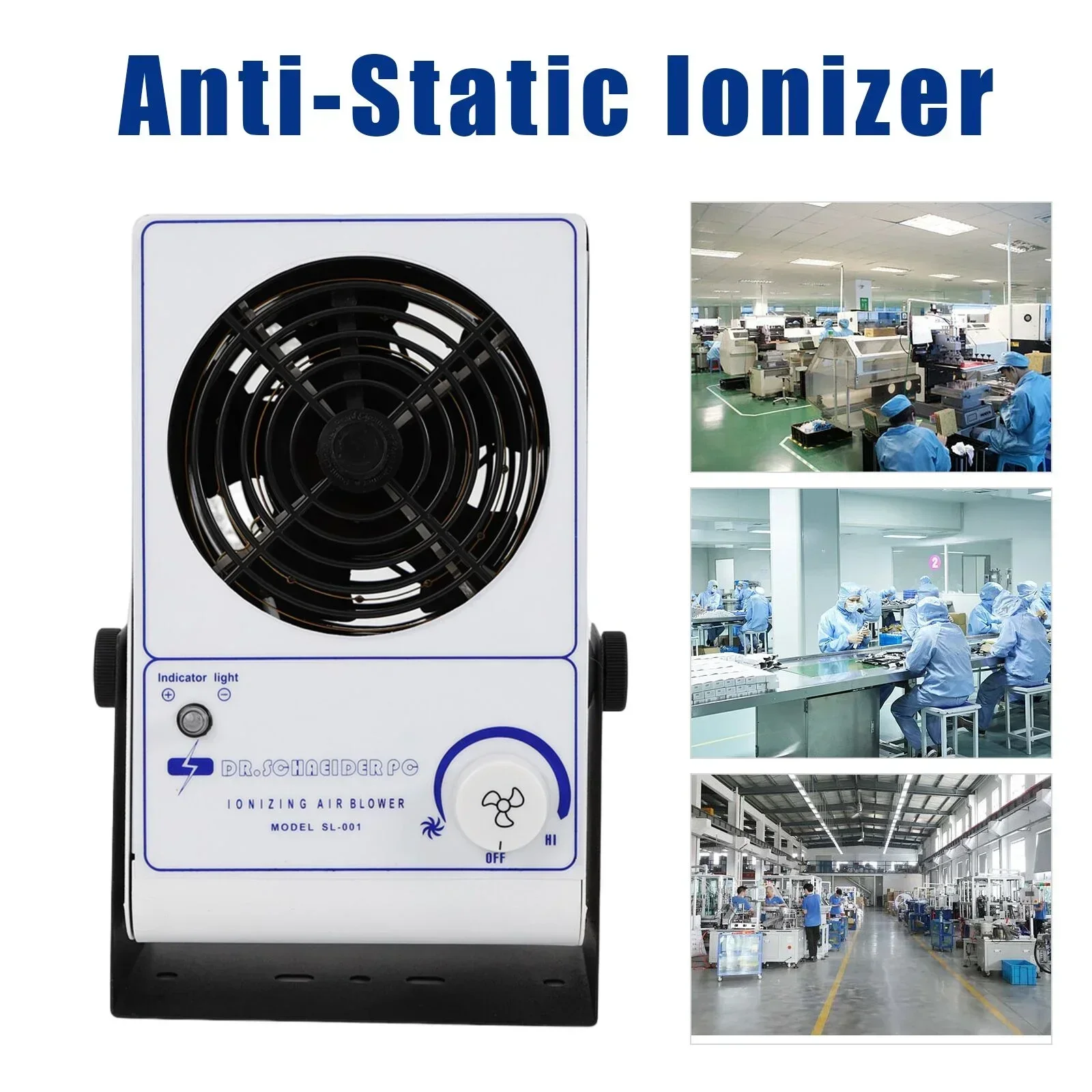 

Ionizing Air Blower Antistatic Ionizer Static Eliminator ESD Ionizer Benchtop US