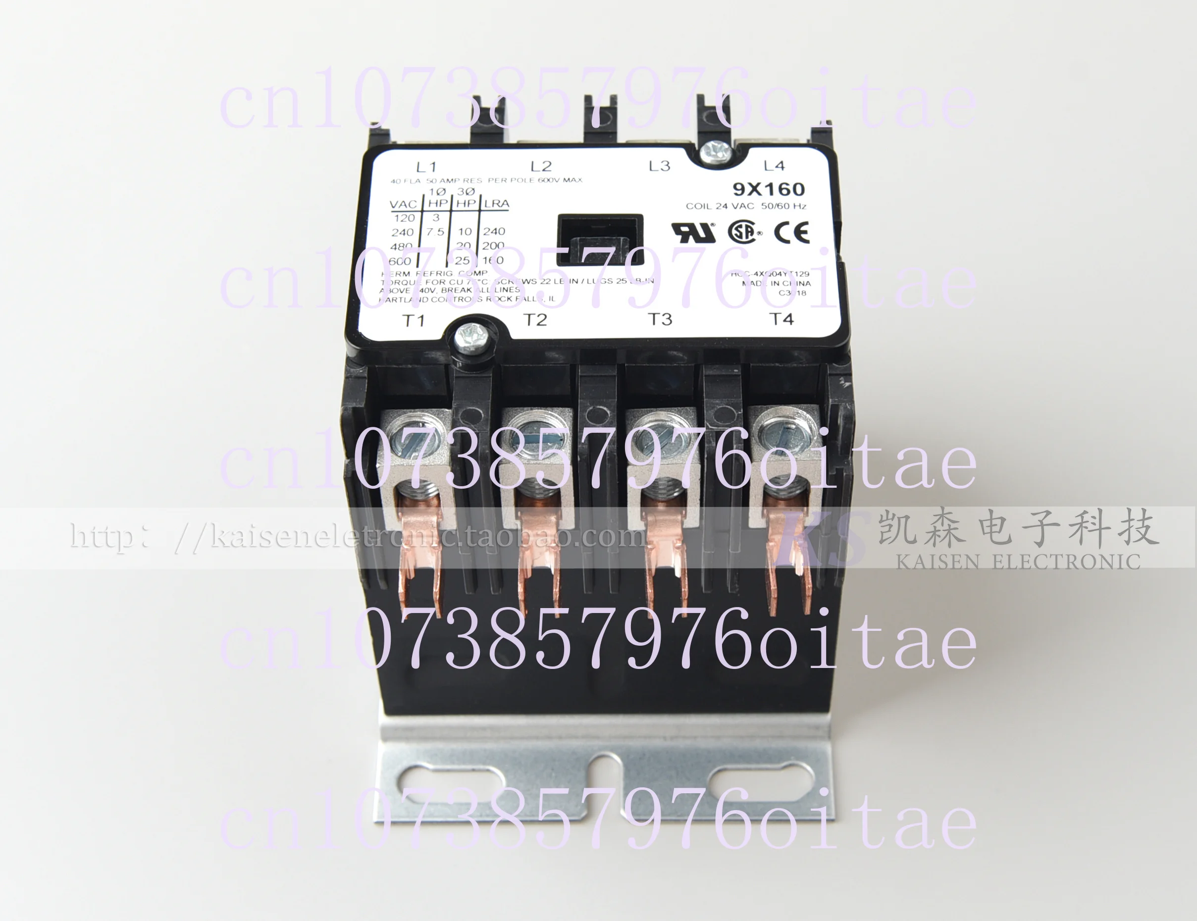 9X160 HCC-4XQ04YT129 24V 40A AC Contactor for Plasma Cutting Machine