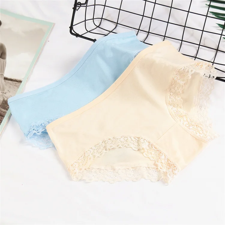 5Pcs/Lot Teenage Panties 10-14Years Underwear Children Milk silk Kids Girls Solid Color Sport Colorful