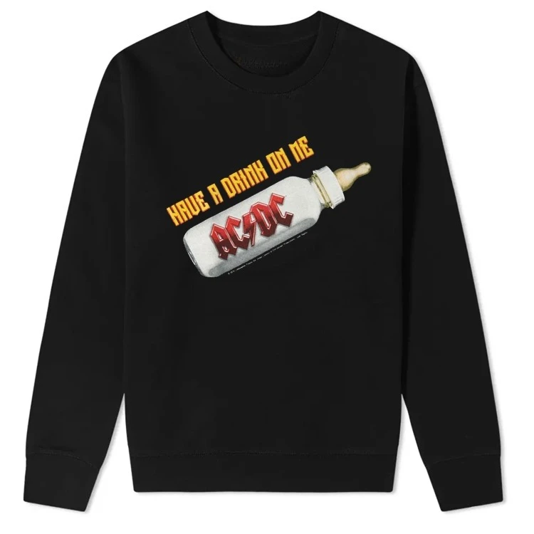 

Autumn Winter ACDC Band Rock Euro American Vintage Loose American Sweater Jumper Men Hip-hop Rock Band Sports Sweater Women Top