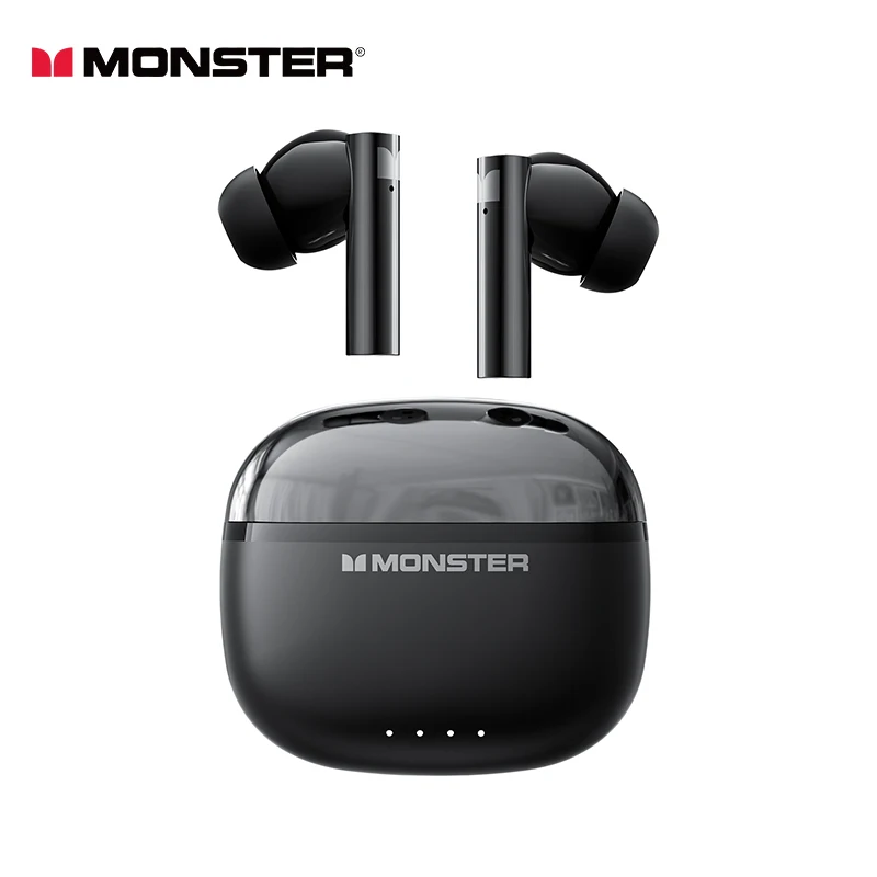 Monster GT23 TWS Bluetooth5.3 Earphone Wireless Active Noise Cancelling Headphones Stereo Sound Gaming Headset For Android iOS