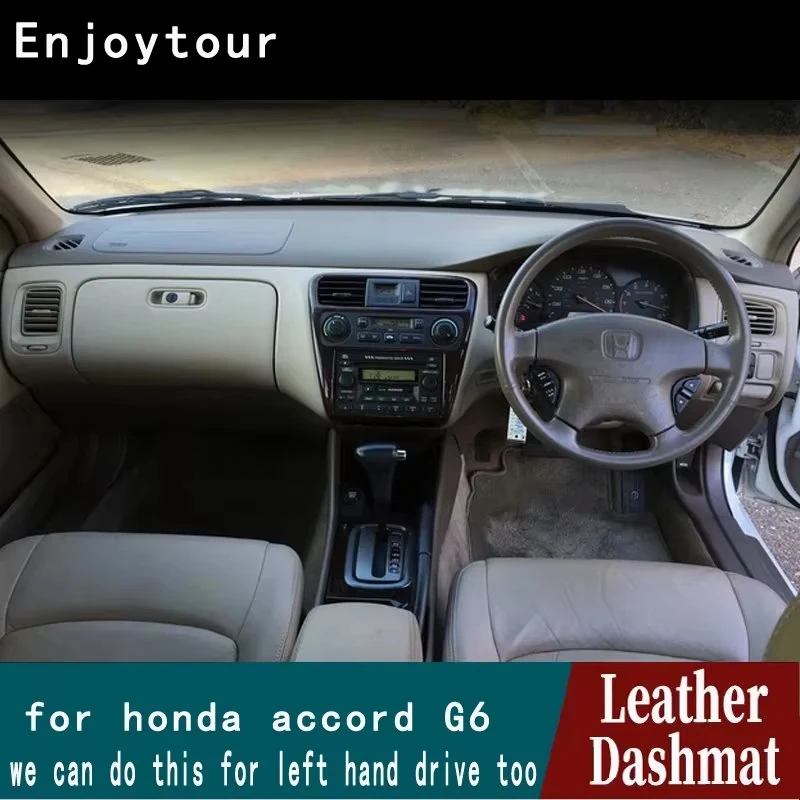 

For Honda Accord 6th GEN Sedan 1998 - 2002 1999 2000 2001 PU Leather Dashmat Dashboard Cover Pad Dash Mat Carpet Car-Styling
