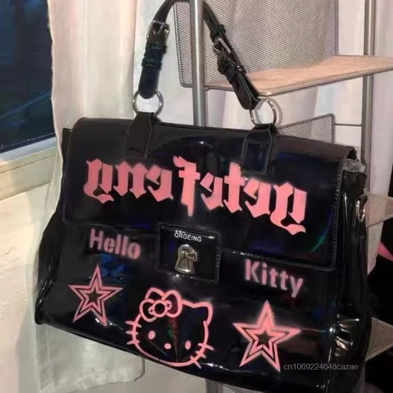 Sanrio Hello Kitty Korean Version Handbag Sweet Cool Spicy Girl Versatile Bag Women Fashion Trend Kawaii Y2k Style Crossbody Bag