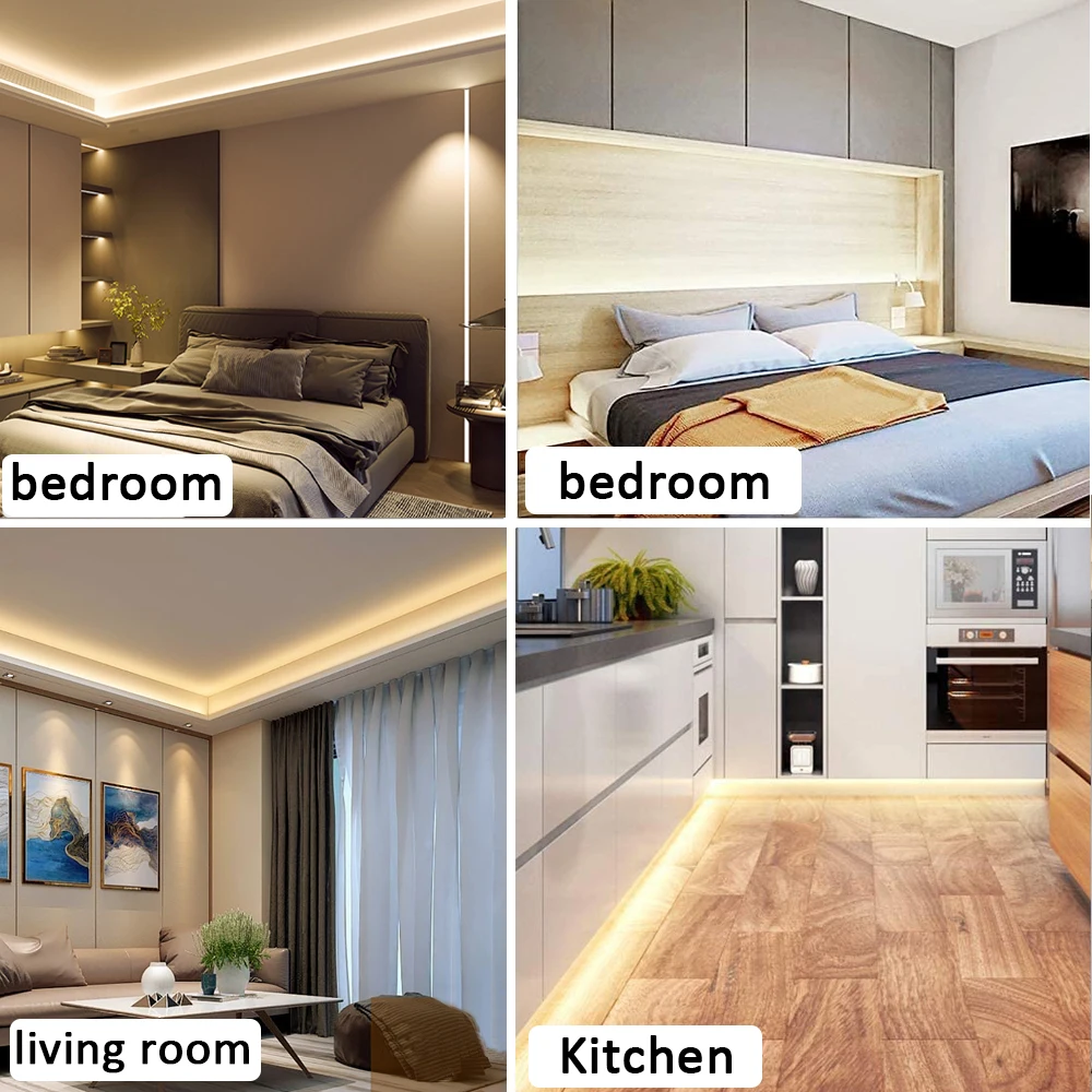 COB LED Strip Light 220V EU Plug High Brightness Flexible Ribbon Tape Waterproof 220V Led Strip For Home Kitchen Outdoor Lightis