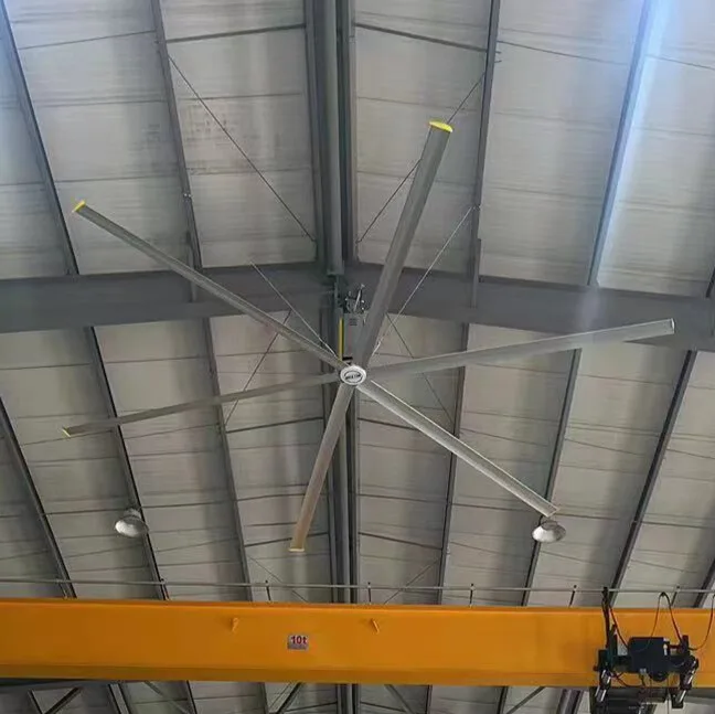 

LONGWELL Factory Price High Quality HVLS Fan 24ft Big Industrial Large Ceiling Fan for Warehouse Farm Gym Stadium Train Station