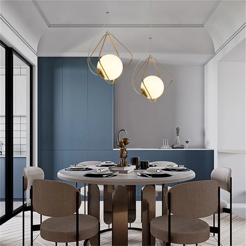 AFRA Modern Pendant Lights Copper Home Creative Fixture Decorative For Dining Room Restaurant