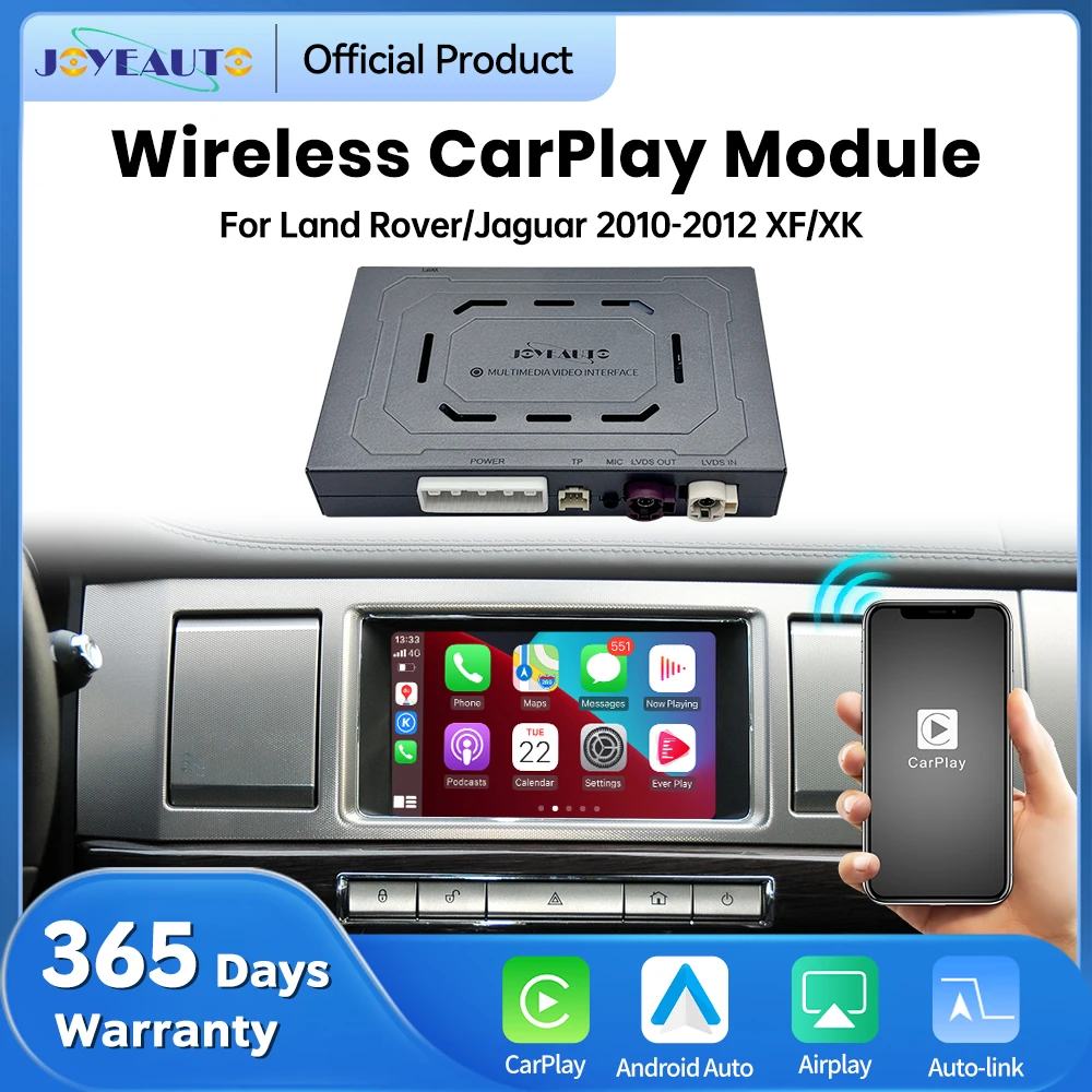 JoyeAuto Module Wireless CarPlay Decoder Android Auto Interface For Jaguar 2007-2011 XF 2010-2014 XK Support Mirror-Link AirPlay
