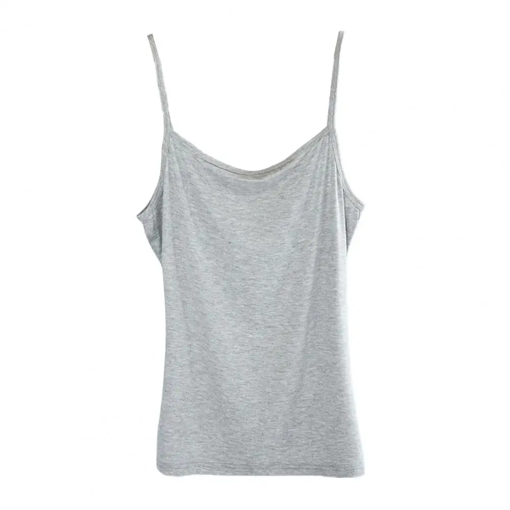 Layered Camisoles Slim Fit Women's Sleeveless Sling Tops Breathable Round Neck Summer Tank Tops for A Solid Color Bottoming Look