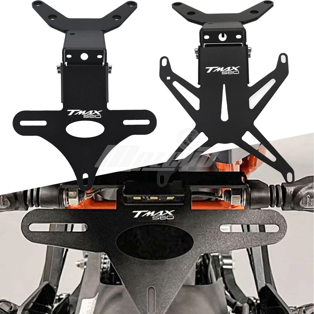 

Motorcycle Rear License Plate Holder Tail Light Bracket Fender Eliminator For Yamaha Tmax 560 T-MAX TMAX Tech MAX 2025 2026 2027