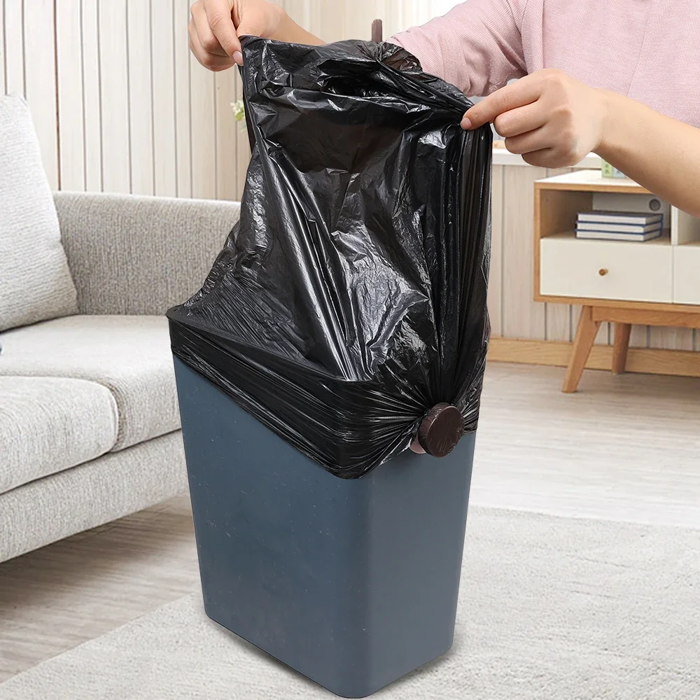 6/1PCS Garbage Bag Rotating Fixed Clip Waste Bin Side Button Waste Basket Fixation Trash Bag Anti Falling Holder Storage Gadgets