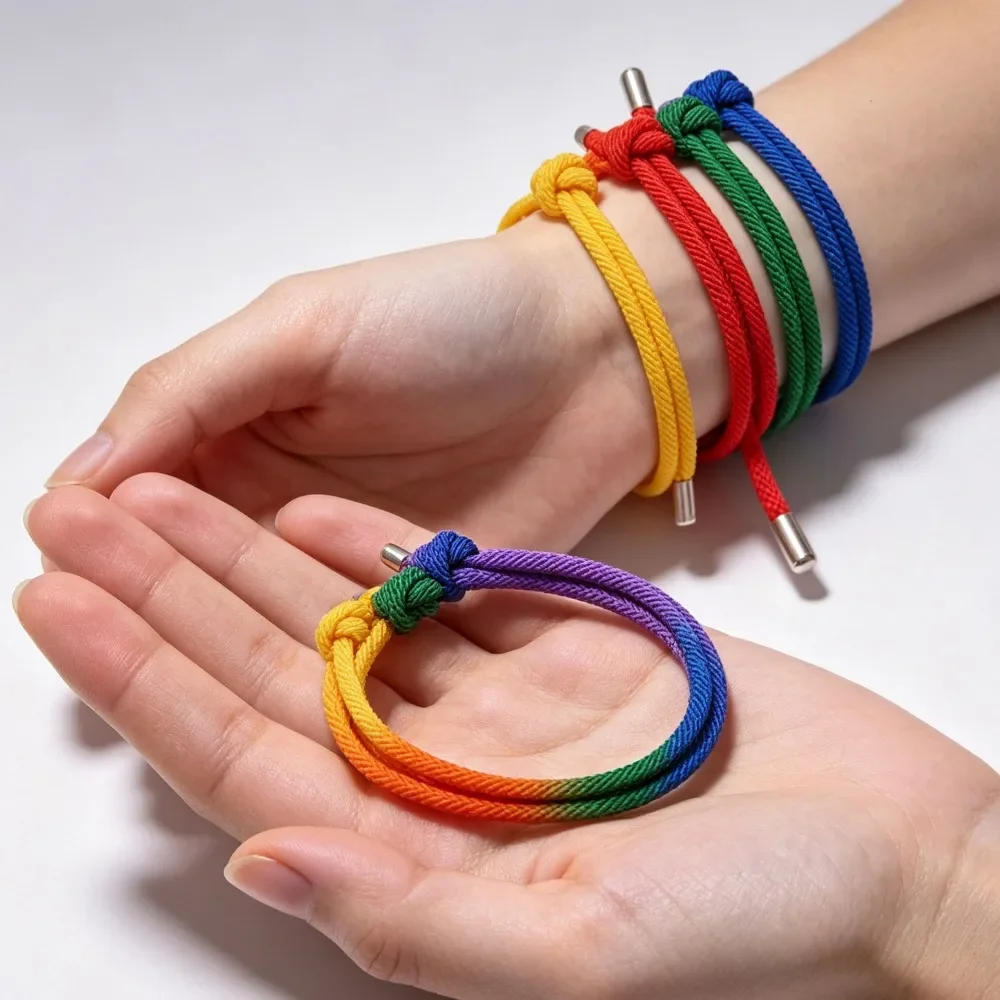 Adjustable Color Thread Bracelet Men Women Minimalist Yoga Meditation Couple Long Distance Relationship Lover Bracelet