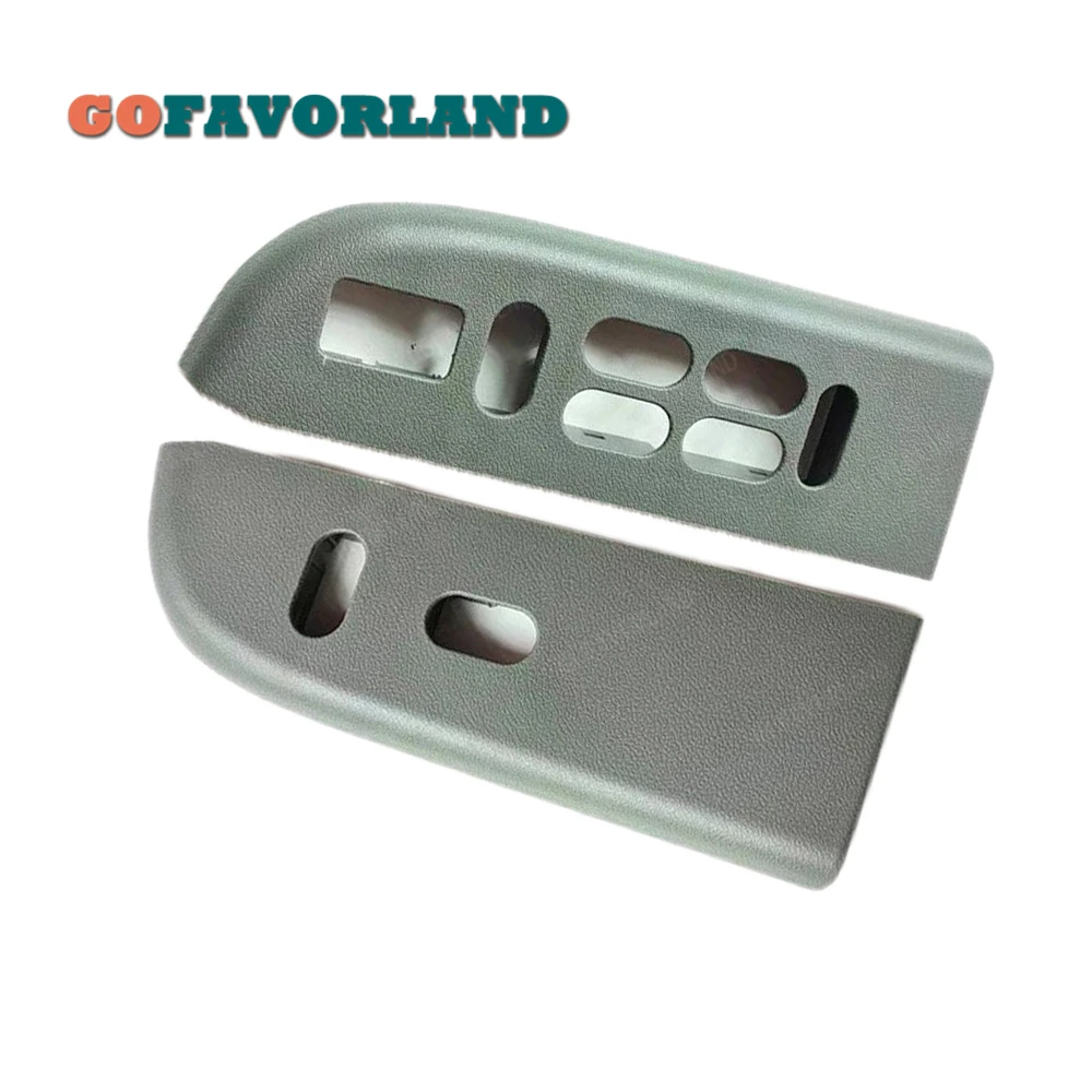 

Gray Pair Front Left Right Window Switch Cover Bazel Plastic 6L1Z-14525-BA 4L1Z-14524-AAA For Expedition 2003 2004 2005 2006