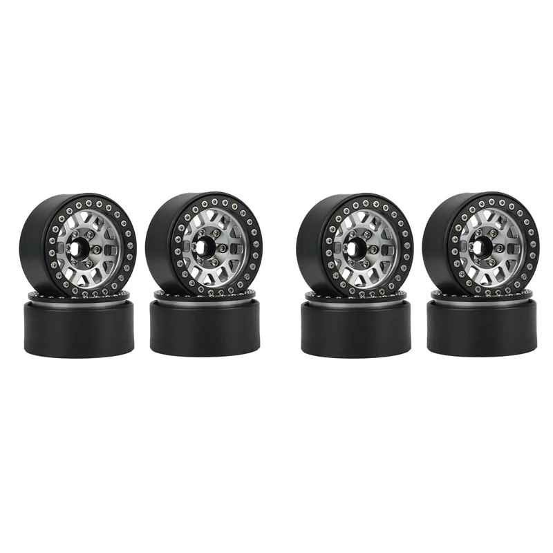 

ABXE-8PCS 1,9 металлические диски с замком и 12 отверстиями для ступицы колес для 1/10 RC Crawler Axial SCX10 90046 AXI03007 Traxxas TRX4 D90,1