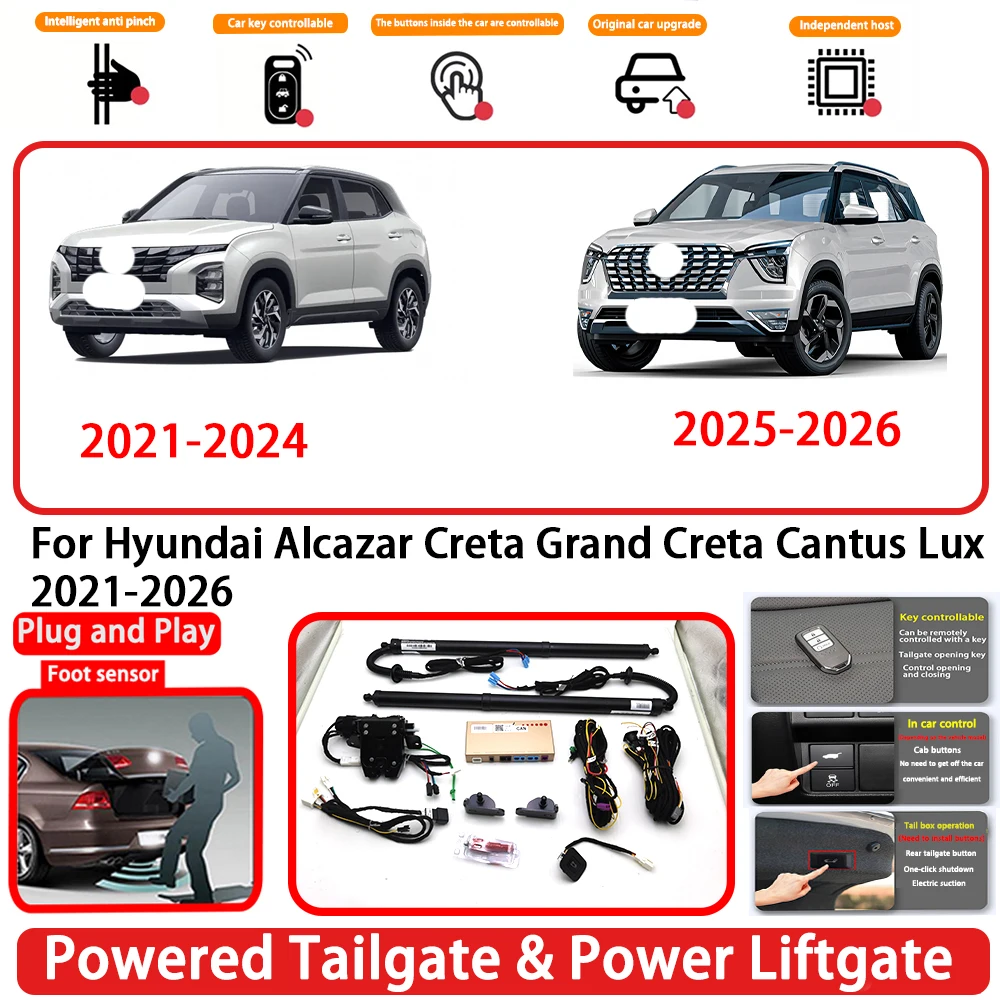 Sistema de Apertura Eléctrica de Maletero Trasero para Hyundai Alcazar Creta Grand Creta Cantus Lux 2021-2026, OEM