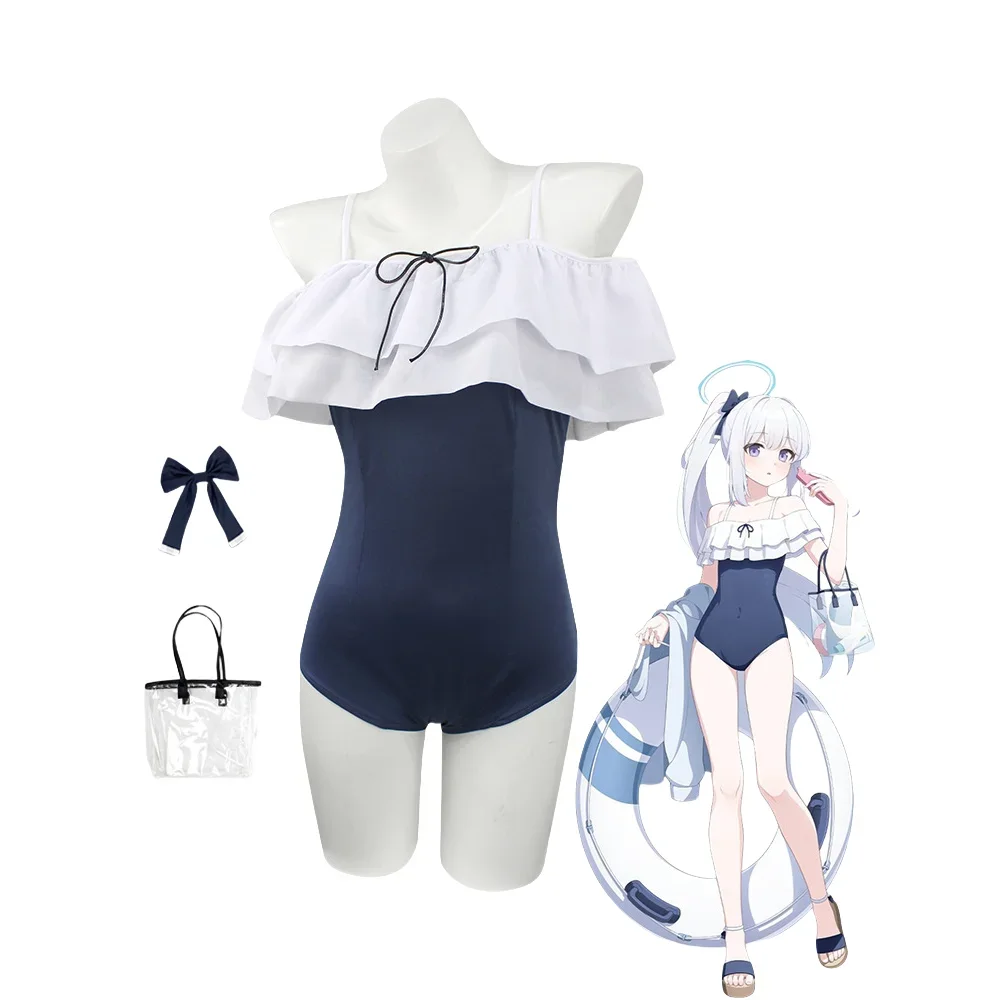 Tsukiyuki Miyako Project MX Cosplay Game Blue Archive Costume Wig Anime The Animation Cute Swimsuit